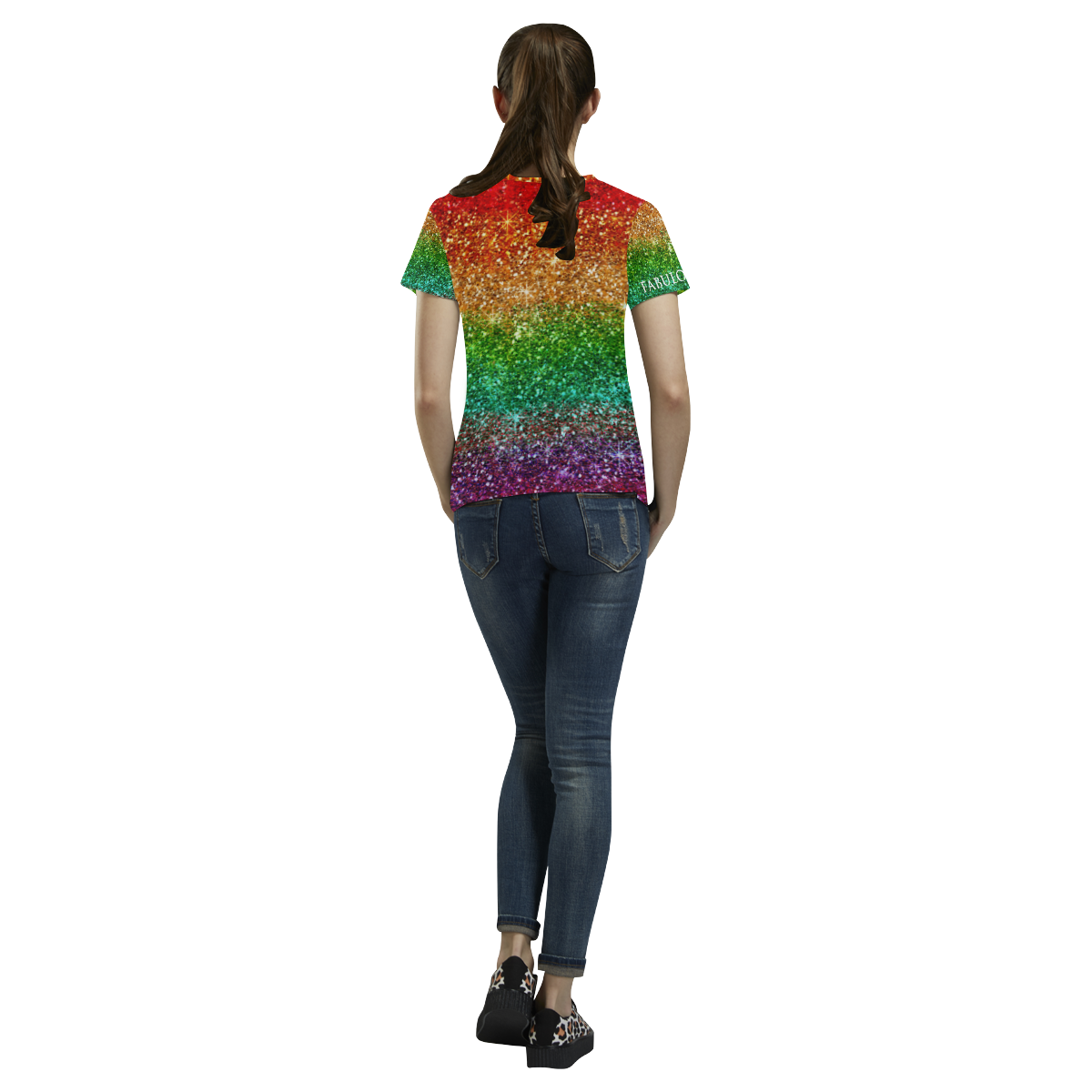 Fabulous Pride Collection- Gay Woman Symbol T-Shirt 53086FPGWT All Over Print T-Shirt for Women (USA Size) (Model T40)