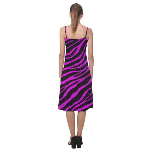 Ripped SpaceTime Stripes - Pink Alcestis Slip Dress (Model D05)
