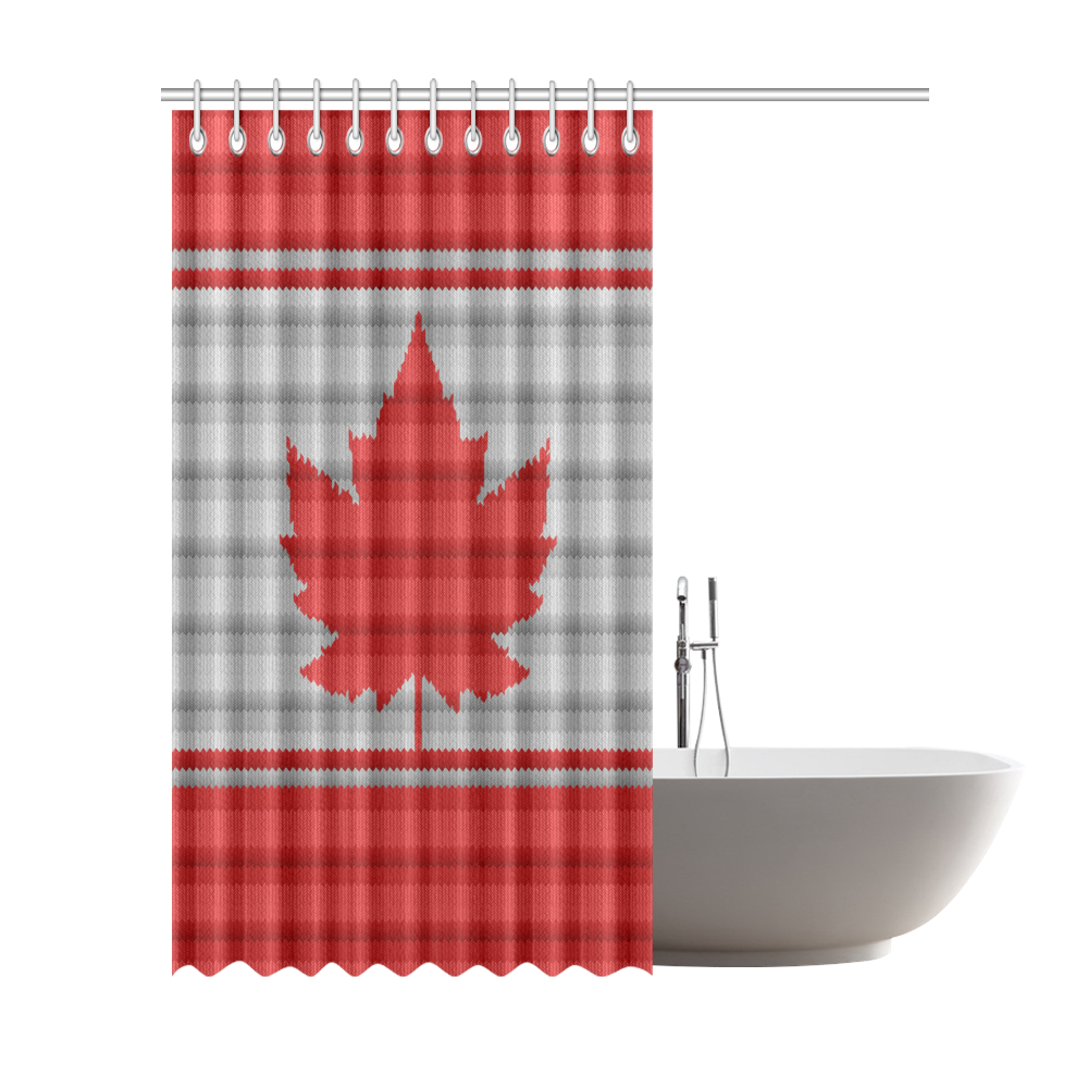 Canada  Shower Curtain Winter Print Shower Curtain 72"x84"