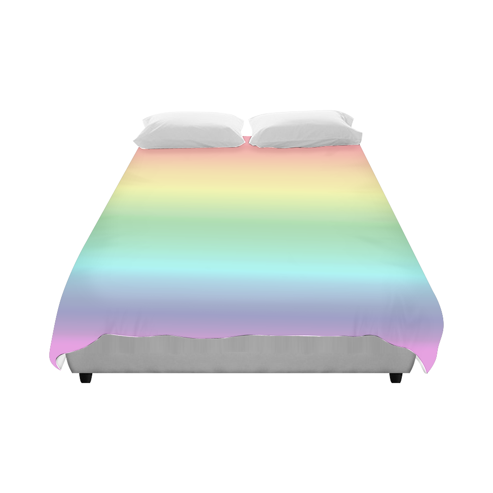 Pastel Rainbow Duvet Cover 86"x70" ( All-over-print)