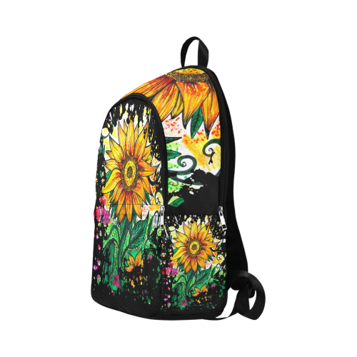 Sunflower Fabric Backpack for Adult (Model 1659)