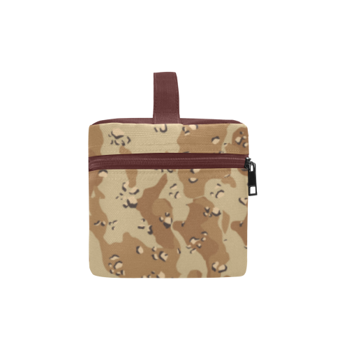 Vintage Desert Brown Camouflage Cosmetic Bag/Large (Model 1658)