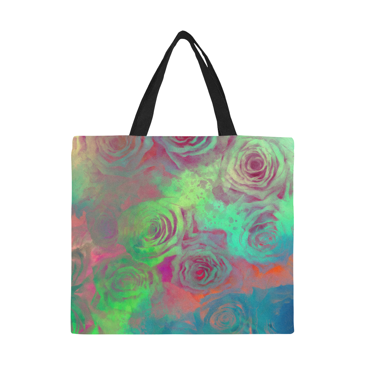 flowers #flowers #pattern All Over Print Canvas Tote Bag/Large (Model 1699)