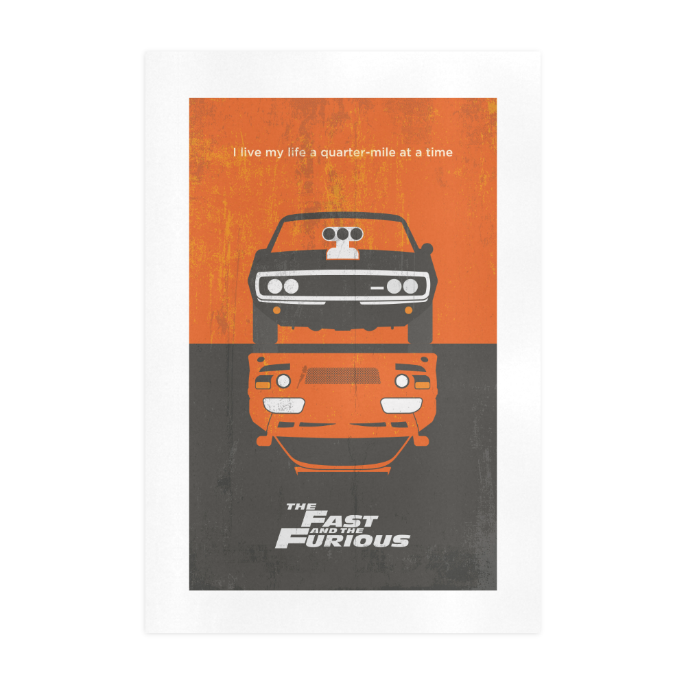 The Fast and the Furious Art Print 19‘’x28‘’