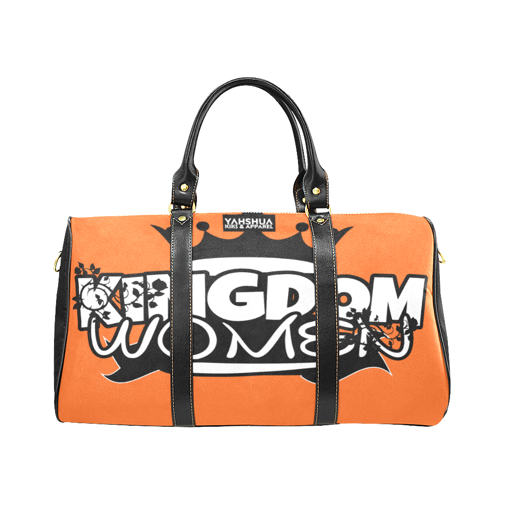 Orange/Black New Waterproof Travel Bag/Large (Model 1639)