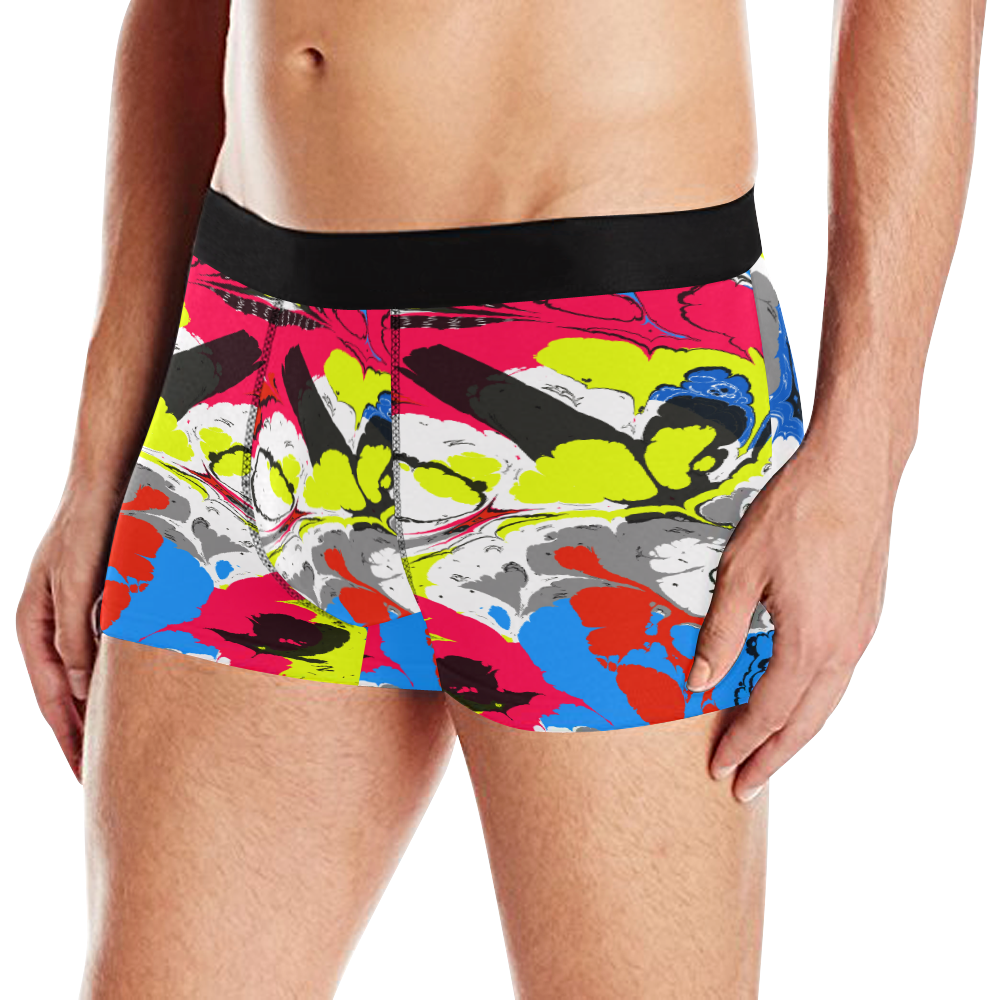 Colorful distorted shapes2 Men's All Over Print Boxer Briefs (Model L10)