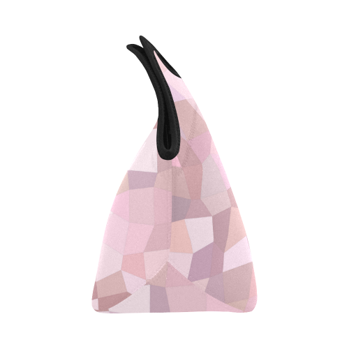 Pastel Pink Mosaic Neoprene Lunch Bag/Small (Model 1669)