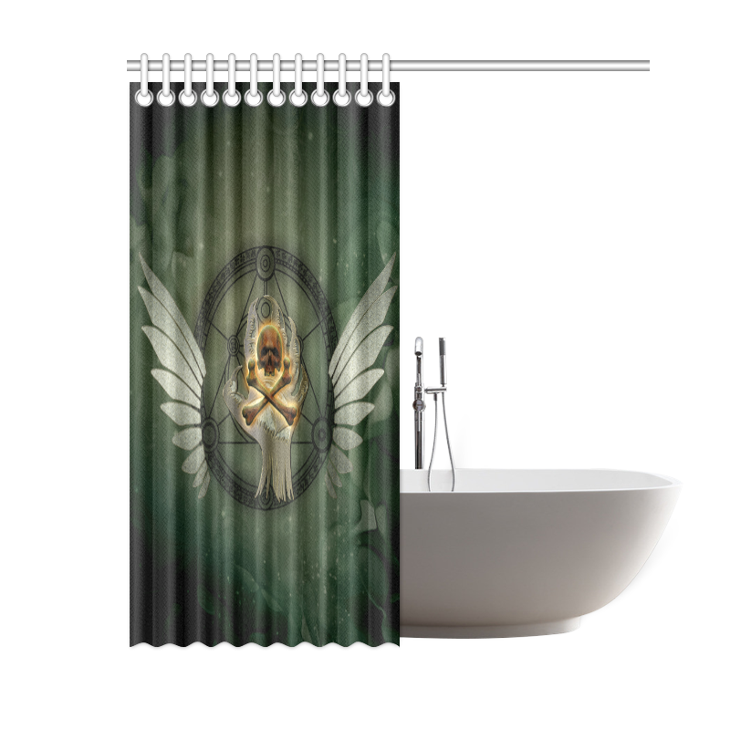 Skull in a hand Shower Curtain 60"x72"