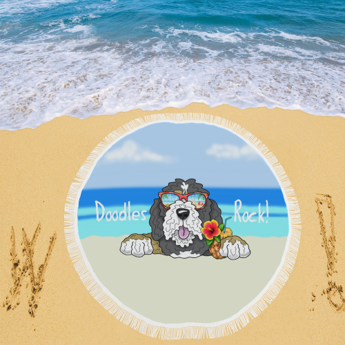 Bernie Doodle-Beach Circular Beach Shawl 59"x 59"