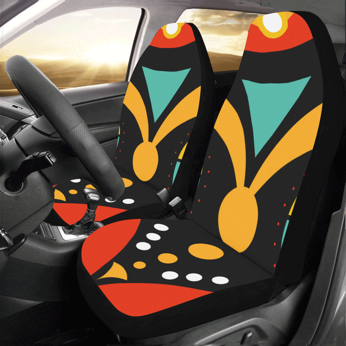 african traditional Car Seat Covers (Set of 2)