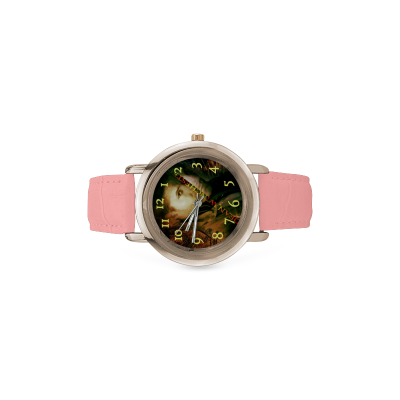 Dean Women's Rose Gold Leather Strap Watch(Model 201)