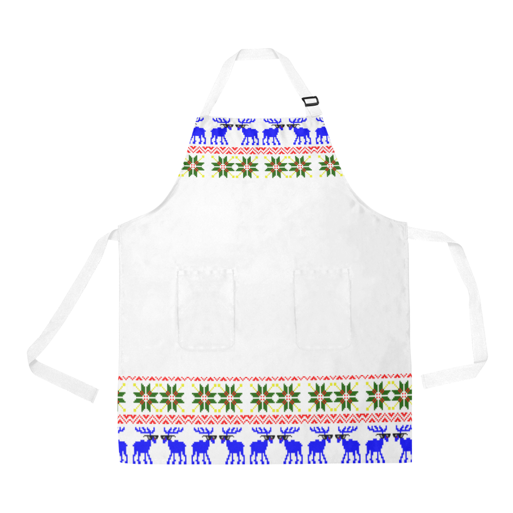 Ugly Sweater Deal With It All Over Print Apron