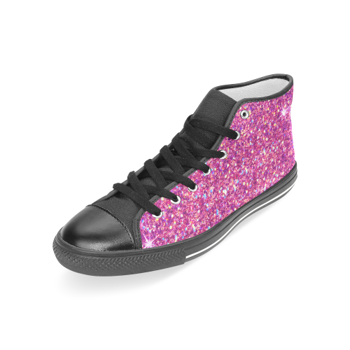 Exclusive glitters design shoes I Women's Classic High Top Canvas Shoes (Model 017)