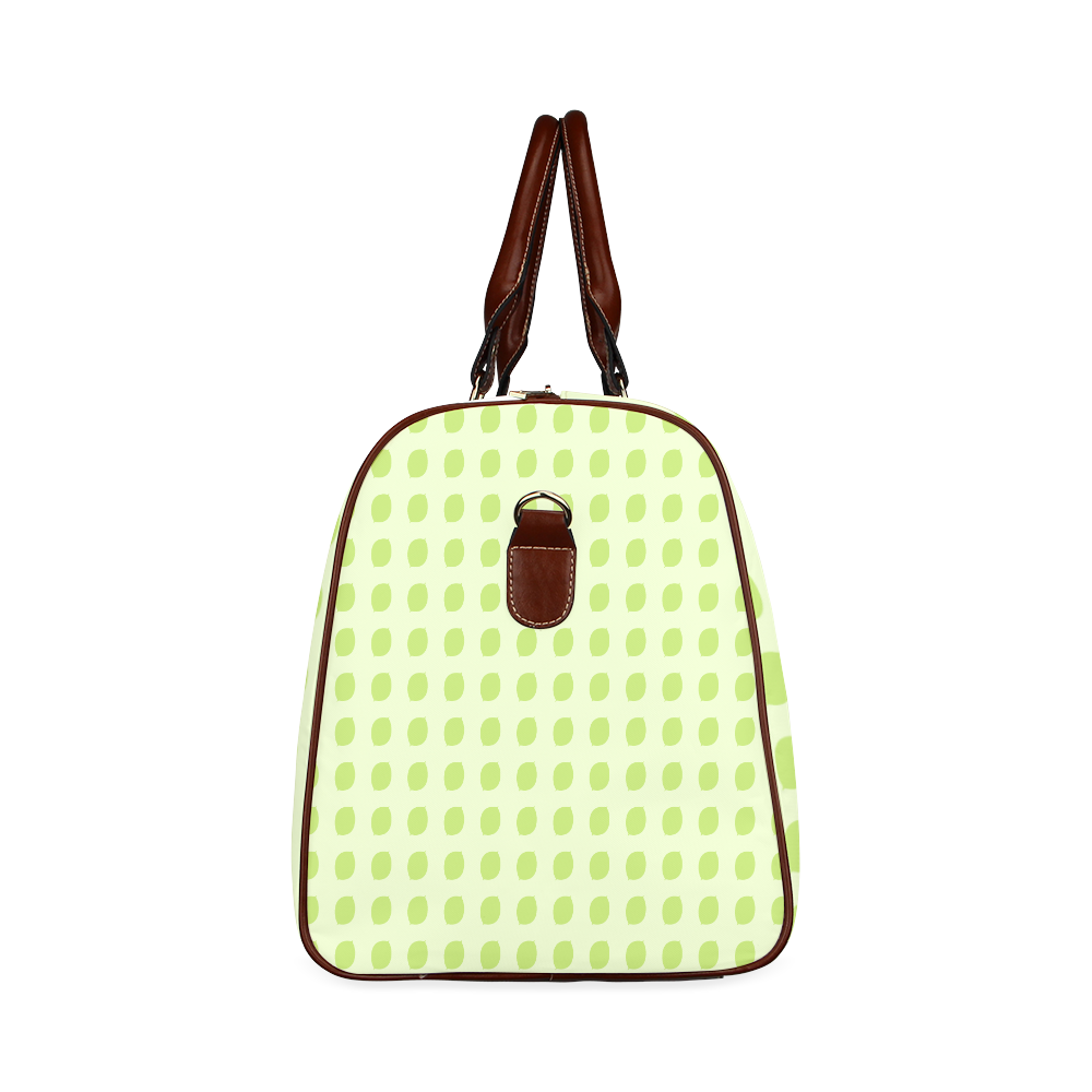 Leaf Green ContempO Waterproof Travel Bag/Large (Model 1639)