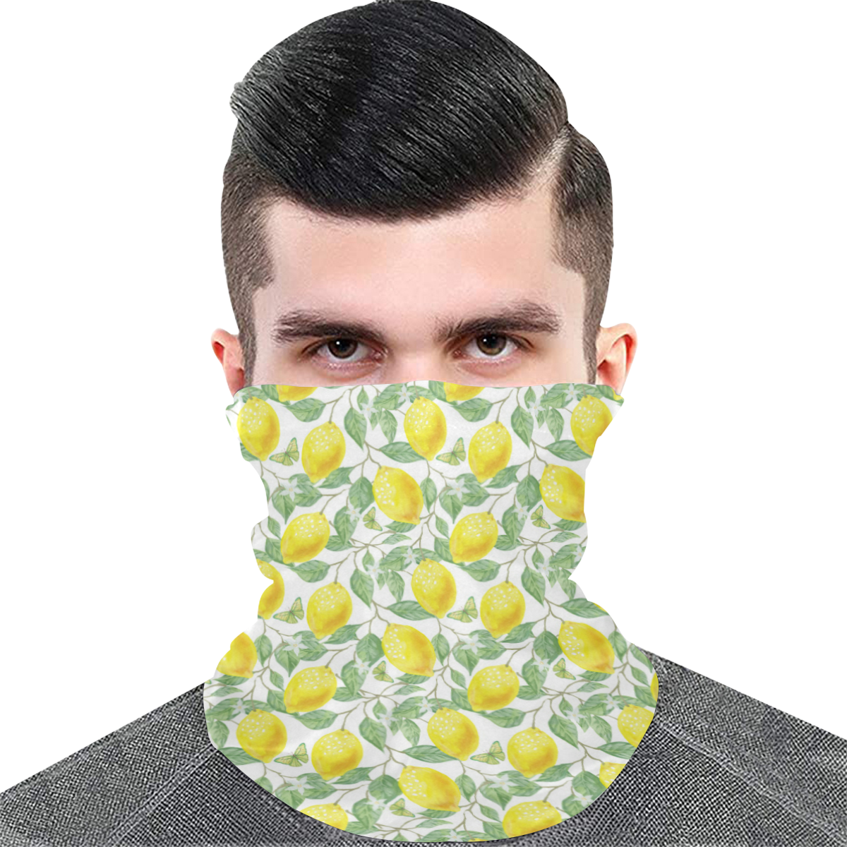 Lemons And Butterfly Multifunctional Dust-Proof Headwear (Pack of 5)