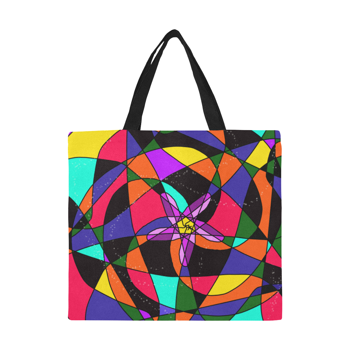 Abstract Design S 2020 All Over Print Canvas Tote Bag/Large (Model 1699)