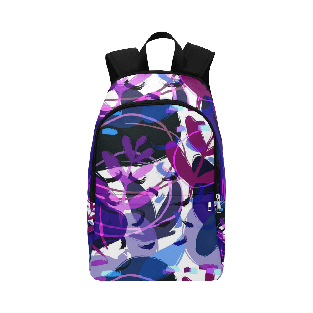 Fun Messy Abstract Fabric Backpack for Adult (Model 1659)