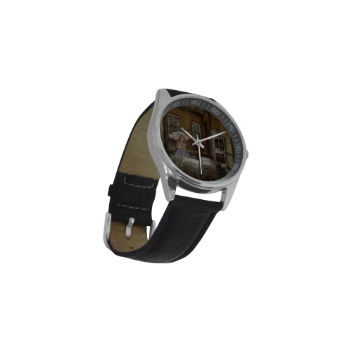 Room 13 - The Girl Men's Casual Leather Strap Watch(Model 211)