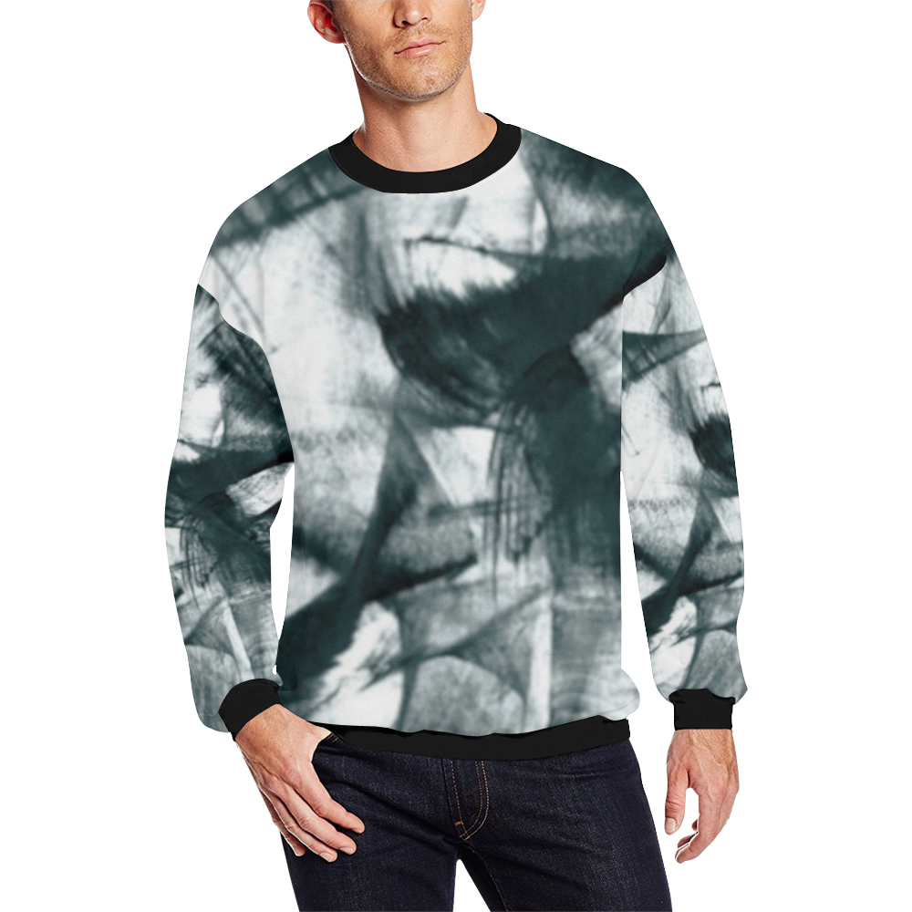 Traingular puzzle All Over Print Crewneck Sweatshirt for Men/Large (Model H18)