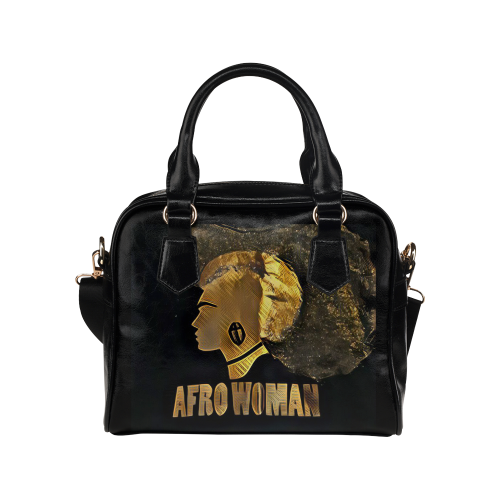 Afro Woman Handbag A Shoulder Handbag (Model 1634)