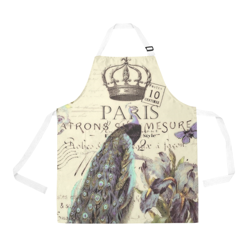 Peacock and crown All Over Print Apron