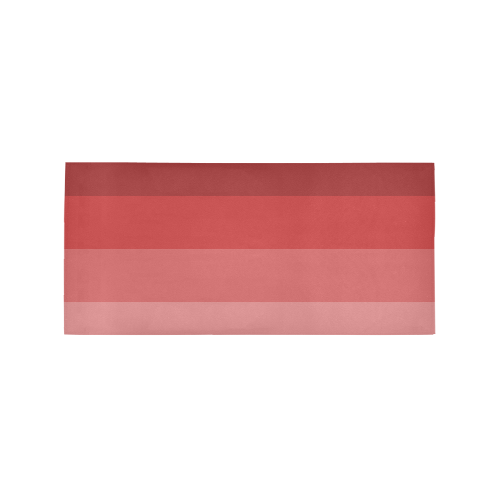 Copper multicolored stripes Area Rug 7'x3'3''