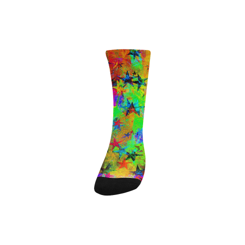 stars and texture colors Kids' Custom Socks