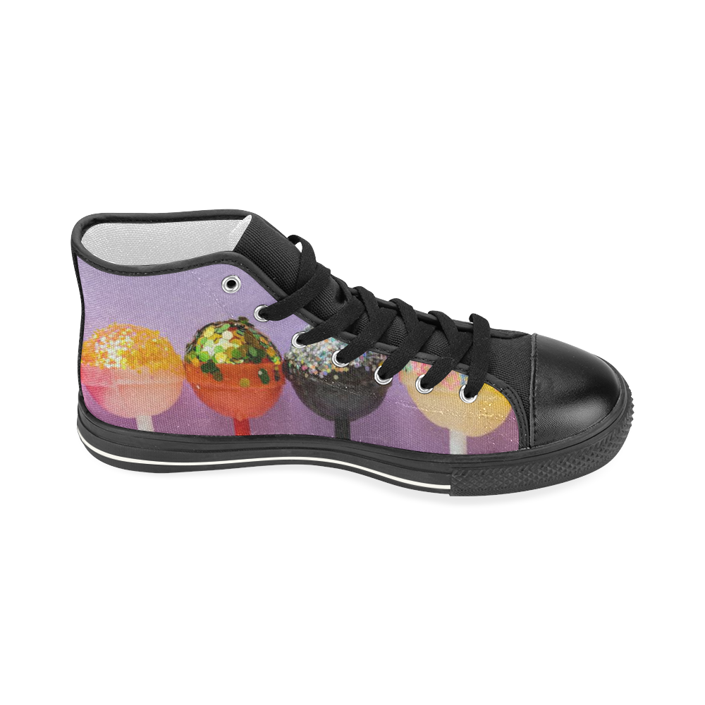 Candy Women's Classic High Top Canvas Shoes (Model 017)