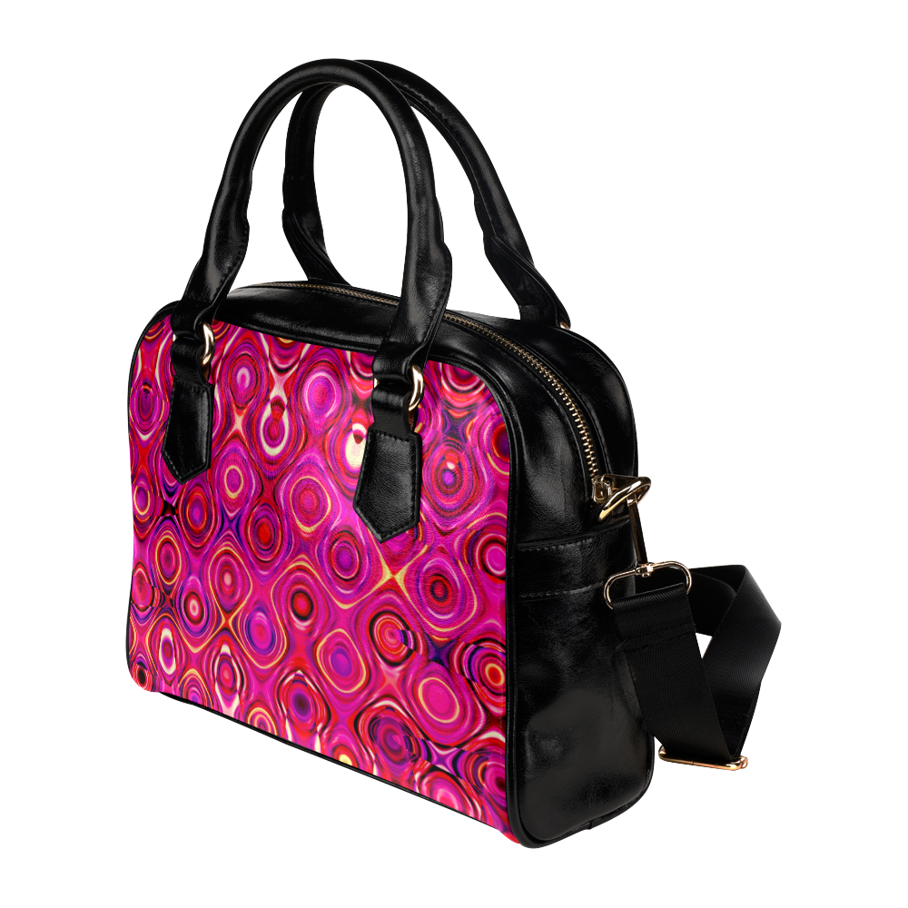 colorful abstract pattern Shoulder Handbag (Model 1634)