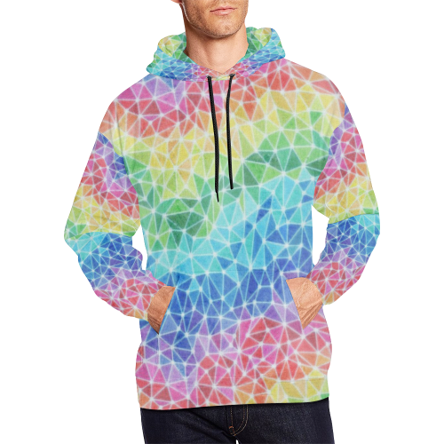 Brain Waves All Over Print Hoodie for Men (USA Size) (Model H13)