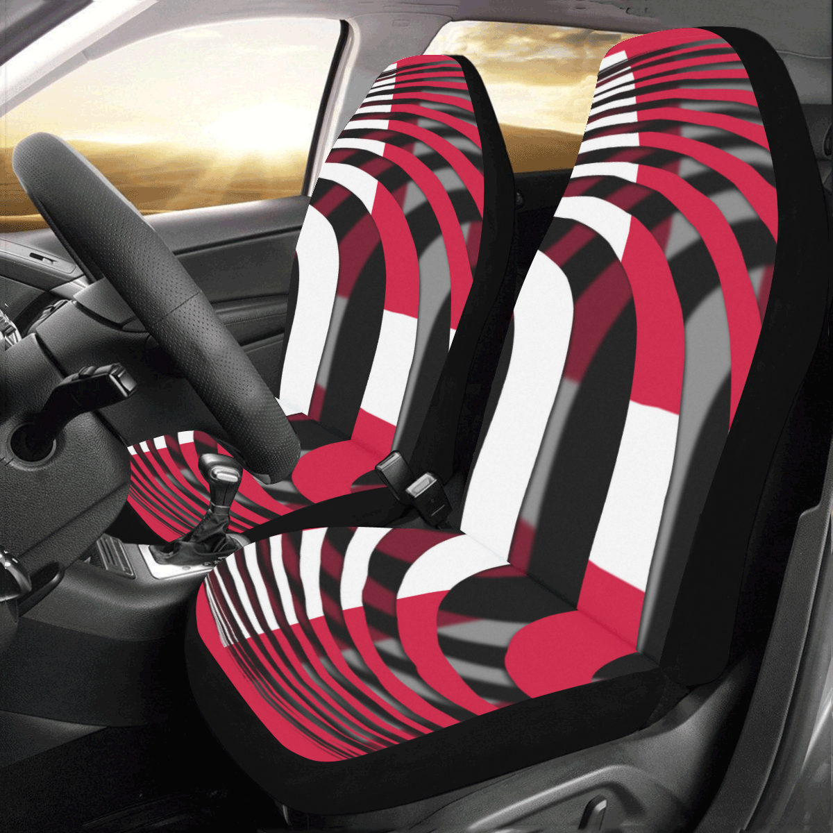 The Flag of Denmark Car Seat Covers (Set of 2)