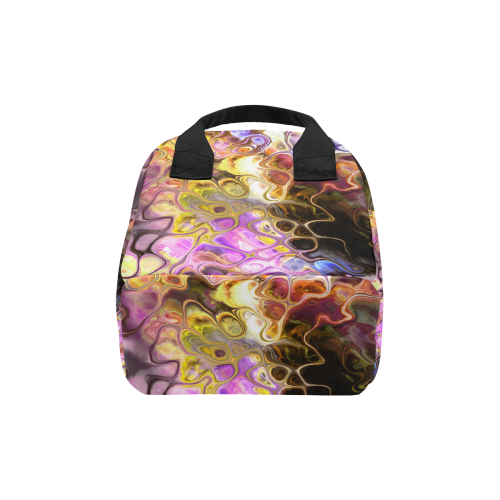 Colorful Marble Design Zipper Lunch Bag (Model 1689)