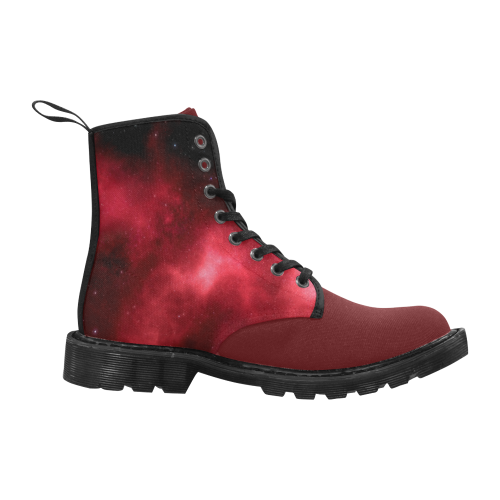 red galaxy Martin Boots for Men (Black) (Model 1203H)