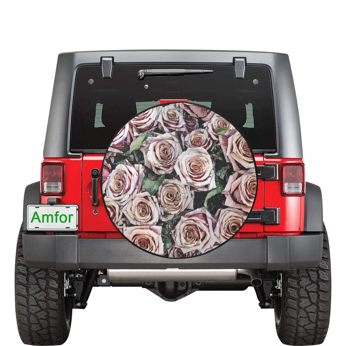 Impression Floral 9196 by JamColors 34 Inch Spare Tire Cover