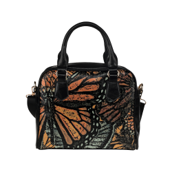 Monarch Collage Shoulder Handbag (Model 1634)