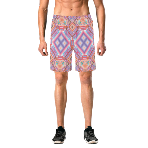 Researcher Men's All Over Print Elastic Beach Shorts (Model L20)
