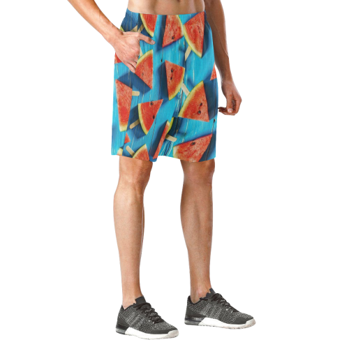 melon pop Men's All Over Print Elastic Beach Shorts (Model L20)