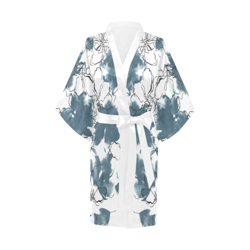Blue Tropics Kimono Robe