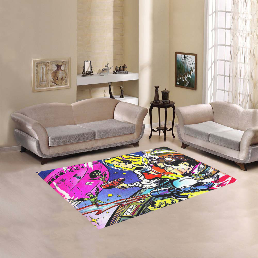 Battle in Space 2 Area Rug 5'3''x4'