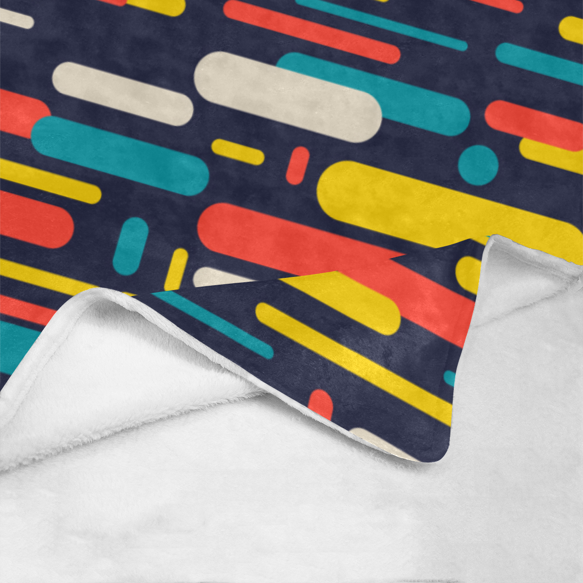 Colorful Rectangles Ultra-Soft Micro Fleece Blanket 60"x80"