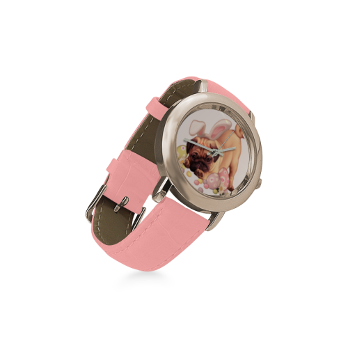 Ostermops Women's Rose Gold Leather Strap Watch(Model 201)