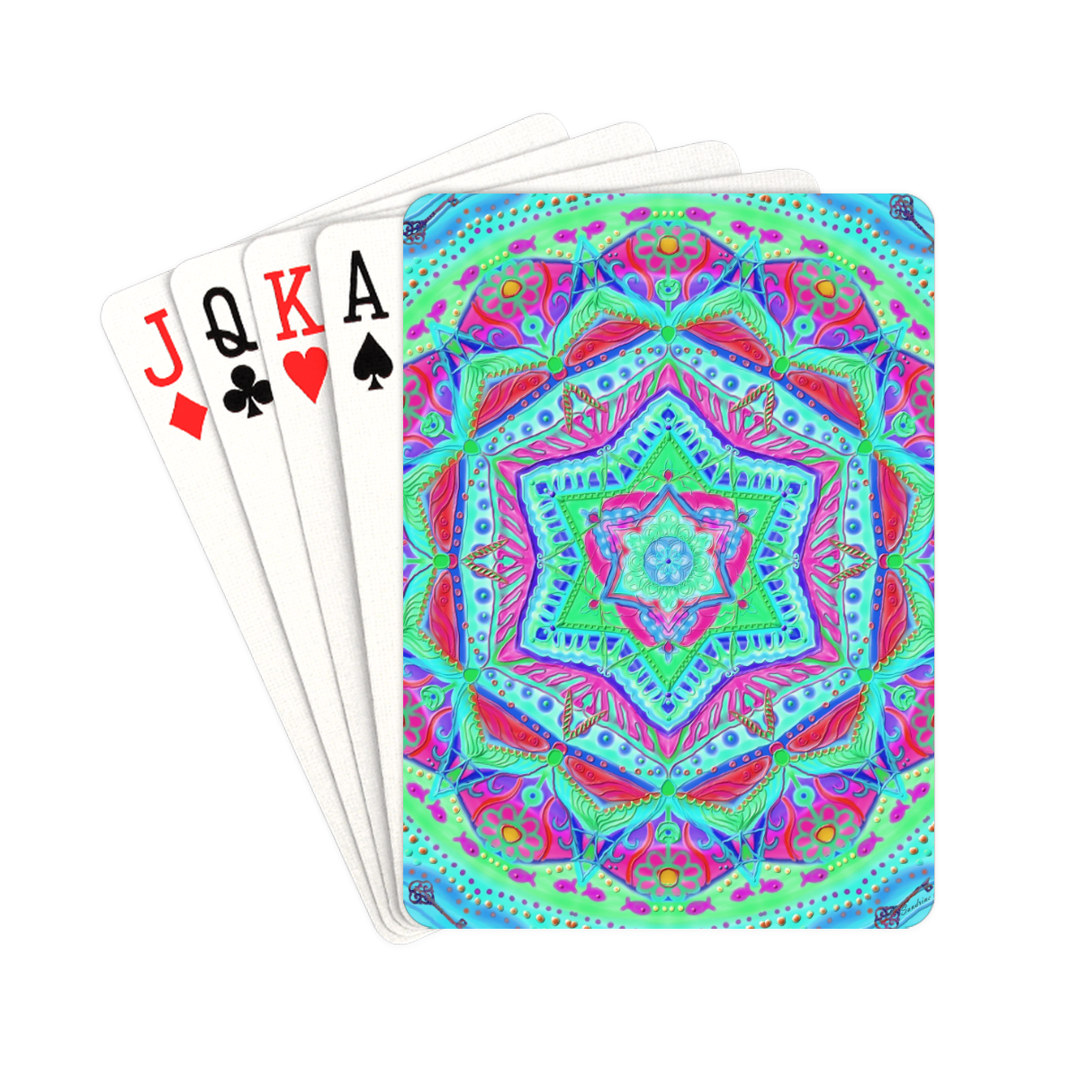 mandala enfance 2 Playing Cards 2.5"x3.5"