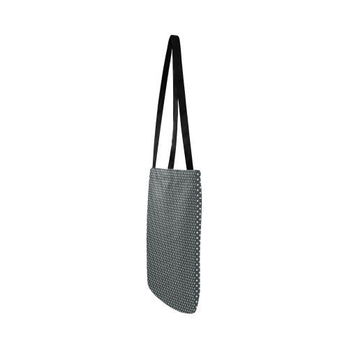 Silver grey polka dots Reusable Shopping Bag Model 1660 (Two sides)