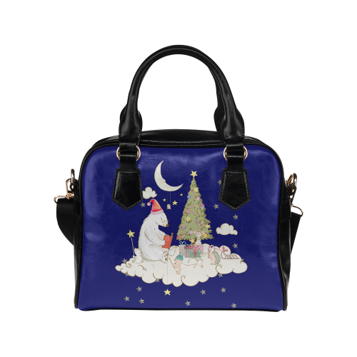 Christmas Bear And Friends Shoulder Handbag (Model 1634)