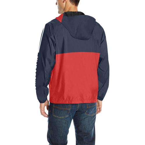 copy All Over Print Quilted Windbreaker for Men (Model H35)