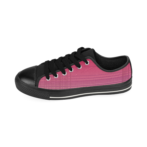 BOOTS ETHNIC LINES PINK Men's Classic Canvas Shoes (Model 018)