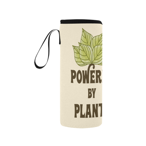 Powered by Plants (vegan) Neoprene Water Bottle Pouch/Medium