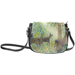 Adorable deers Classic Saddle Bag/Small (Model 1648)