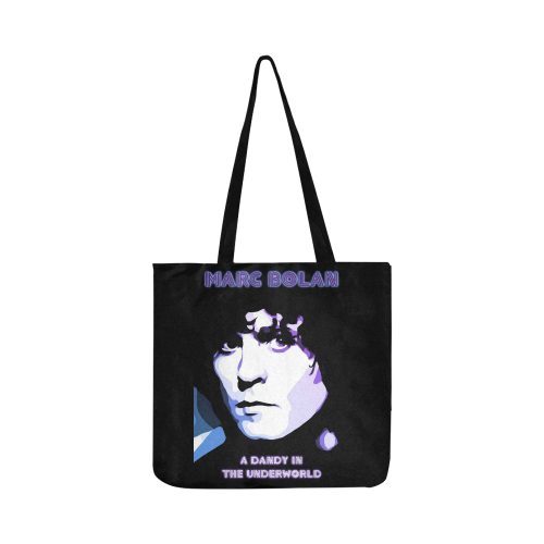 Marc Bolan T.Rex - Double Sided Bag Dandy & E.W. Reusable Shopping Bag Model 1660 (Two sides)