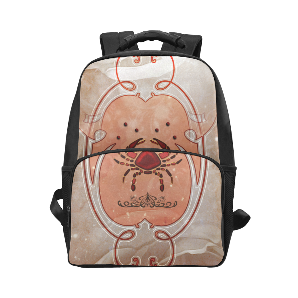 Decorative crab Unisex Laptop Backpack (Model 1663)